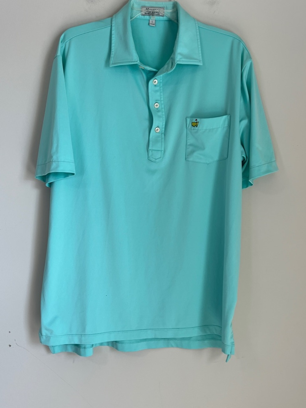 Peter Millar Master Performance Golf Polo Size Large Teal